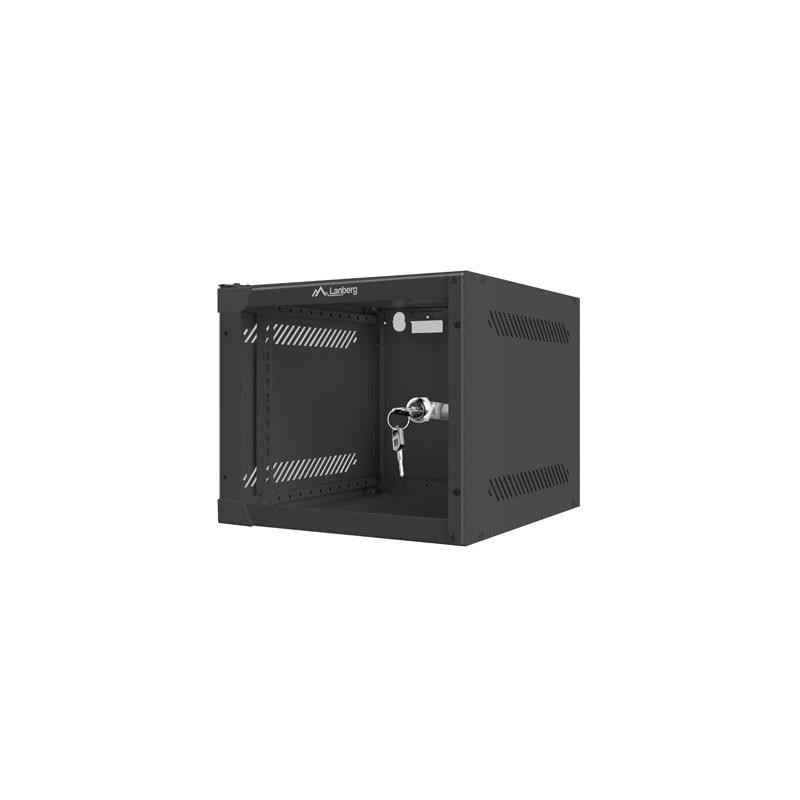Szafa instalacyjna Rack wisząca 10" 4U 280x310mm czarna Lanb… | PartsPC.pl
