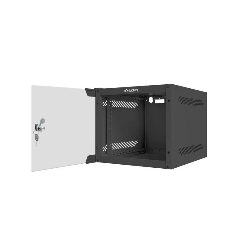 Szafa instalacyjna Rack wisząca 10" 4U 280x310mm czarna Lanb… | PartsPC.pl