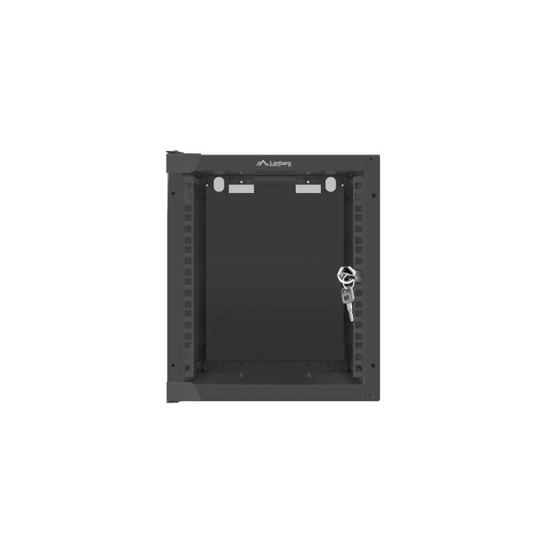 Szafa instalacyjna Rack wisząca 10" 6U 280x310mm czarna Lanb… | PartsPC.pl