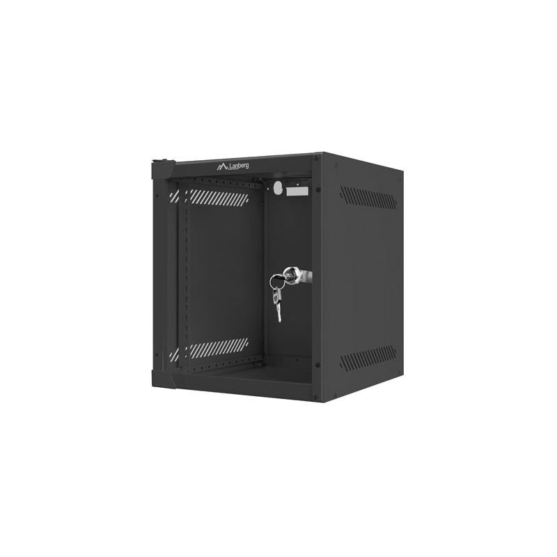 Szafa instalacyjna Rack wisząca 10" 6U 280x310mm czarna Lanb… | PartsPC.pl