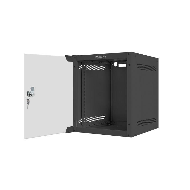 Szafa instalacyjna Rack wisząca 10" 6U 280x310mm czarna Lanb… | PartsPC.pl