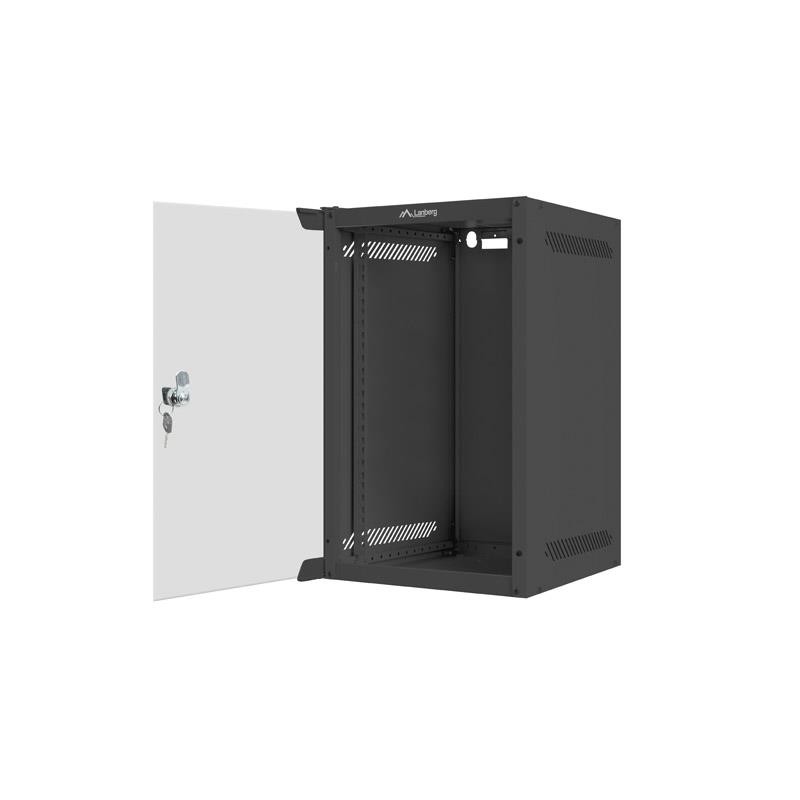Szafa instalacyjna Rack wisząca 10" 9U 280x310 czarna Lanber… | PartsPC.pl