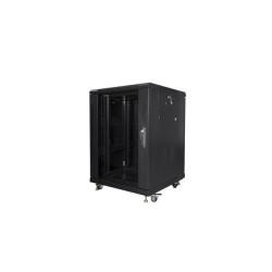 Szafa instalacyjna Rack stojąca 19" 15U 600x600 czarna Lanbe… | PartsPC.pl