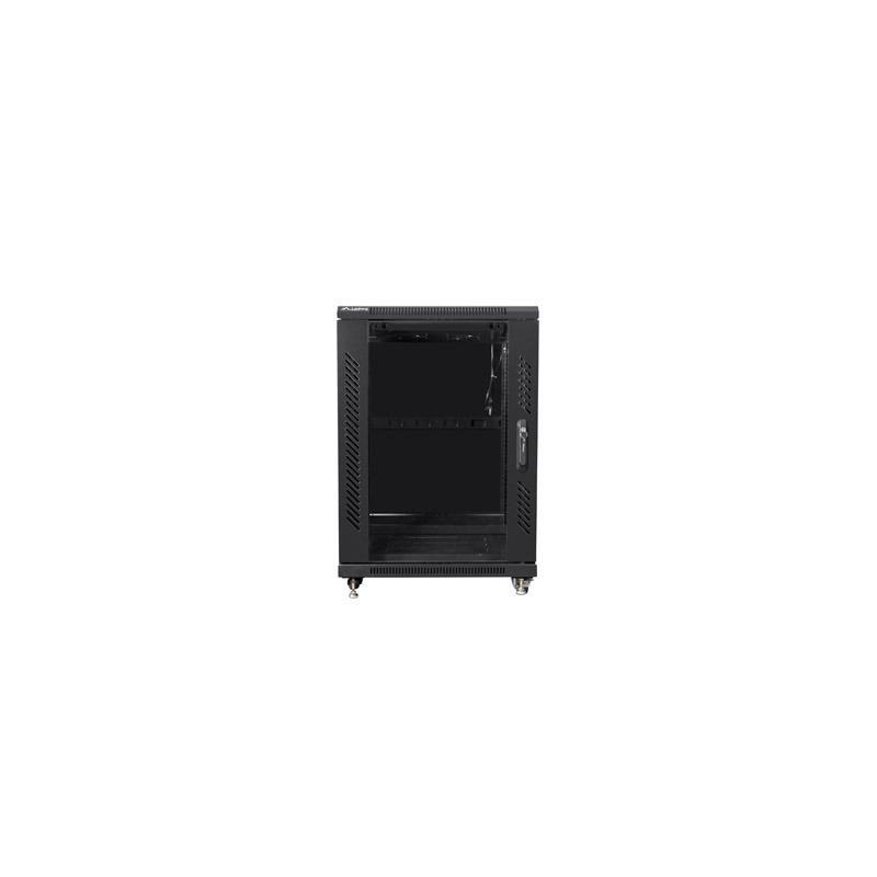 Szafa instalacyjna Rack stojąca 19" 15U 600x600 czarna Lanbe… | PartsPC.pl