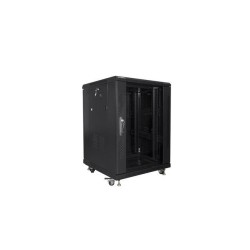 Szafa instalacyjna Rack stojąca 19" 15U 600x600 czarna Lanbe… | PartsPC.pl