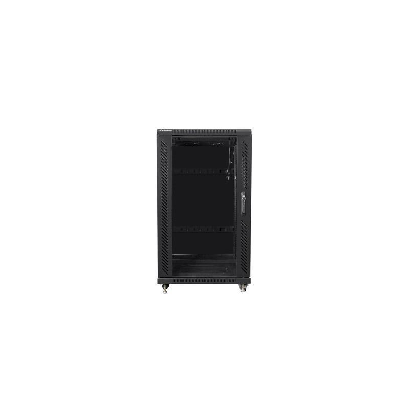 Szafa instalacyjna Rack stojąca 19" 22U 600x600 czarna Lanbe… | PartsPC.pl