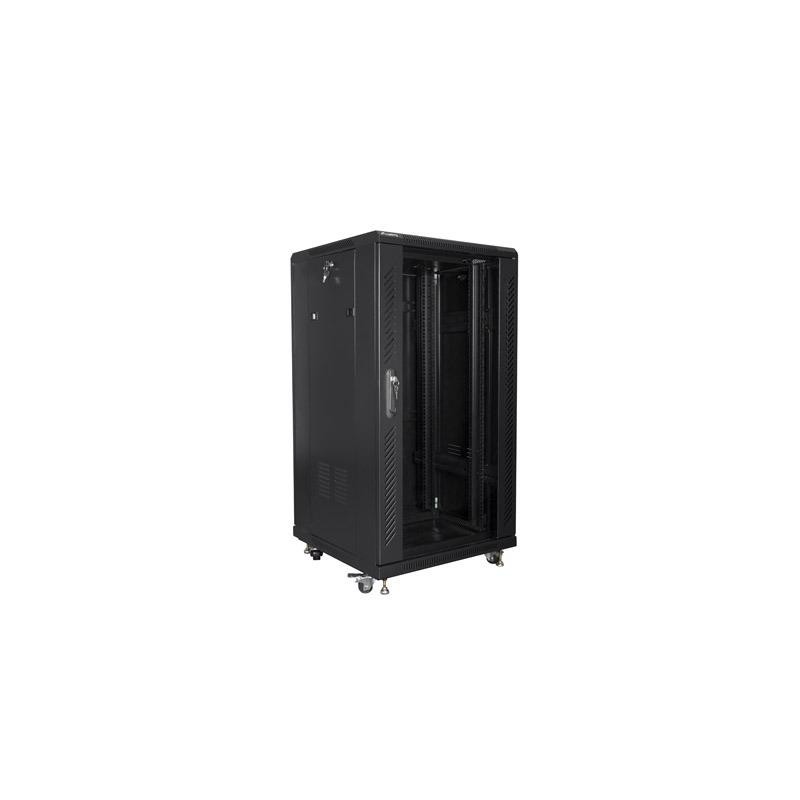 Szafa instalacyjna Rack stojąca 19" 22U 600x600 czarna Lanbe… | PartsPC.pl
