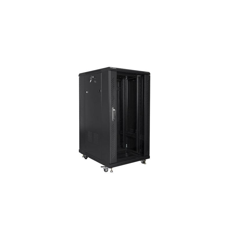 Szafa instalacyjna Rack stojąca 19" 22U 600x800 czarna Lanbe… | PartsPC.pl
