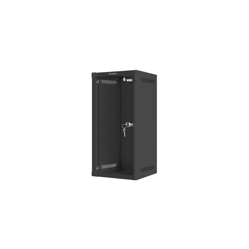 Szafa instalacyjna Rack wisząca 10" 12U 280x310mm czarna Lan… | PartsPC.pl