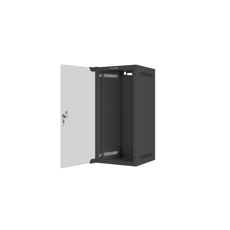 Szafa instalacyjna Rack wisząca 10" 12U 280x310mm czarna Lan… | PartsPC.pl