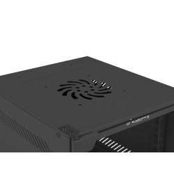 Szafa instalacyjna Rack wisząca 10" 12U 280x310mm czarna Lan… | PartsPC.pl