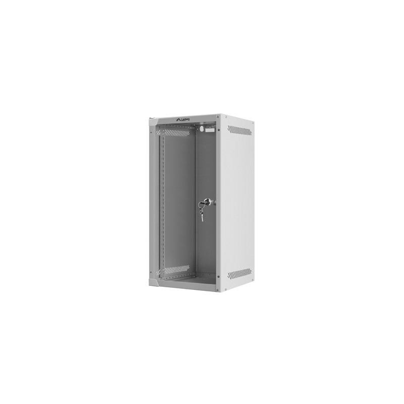Szafa instalacyjna Rack wisząca 10" 12U 280x310mm szara Lanberg (flat pack)