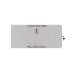 Szafa instalacyjna Rack wisząca 19" 4U 570x600 szybki montaż szara Lanberg