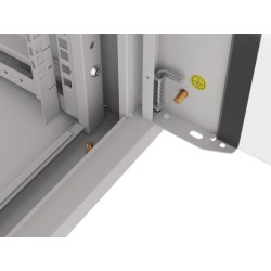 Szafa instalacyjna Rack wisząca 19" 4U 570x600 szybki montaż szara Lanberg