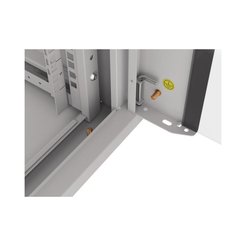 Szafa instalacyjna Rack wisząca 19" 4U 570x600 szybki montaż szara Lanberg