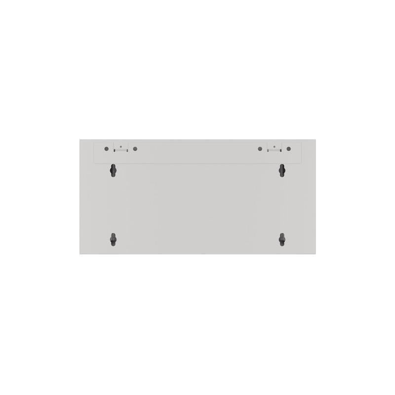 Szafa instalacyjna Rack wisząca 19" 4U 570x600 szybki montaż szara Lanberg