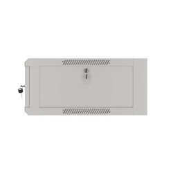 Szafa instalacyjna Rack wisząca 19" 4U 570x600 szybki montaż szara Lanberg
