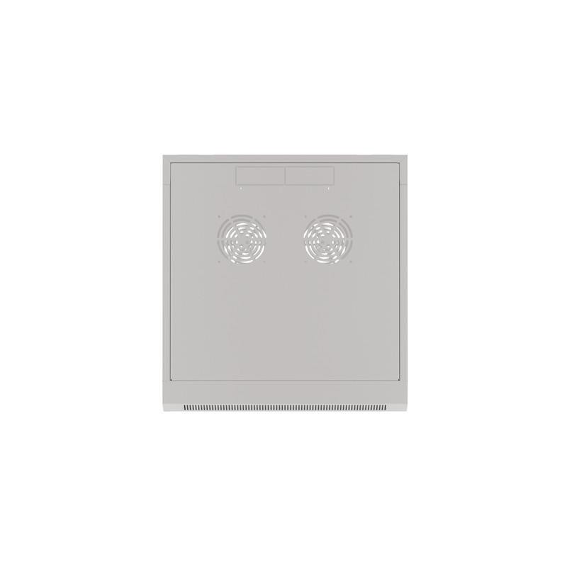Szafa instalacyjna Rack wisząca 19" 4U 570x600 szybki montaż szara Lanberg