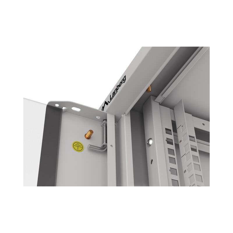 Szafa instalacyjna Rack wisząca 19" 4U 570x600 szybki montaż szara Lanberg