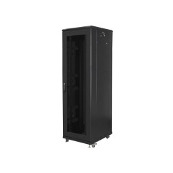 Szafa instalacyjna Rack stojąca 19" 42U 600x800 czarna drzwi… | PartsPC.pl