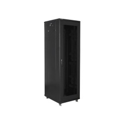 Szafa instalacyjna Rack stojąca 19" 42U 600x800 czarna drzwi… | PartsPC.pl