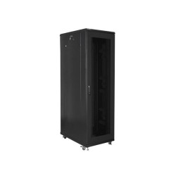 Szafa instalacyjna Rack stojąca 19" 42U 800x1000 czarna drzw… | PartsPC.pl