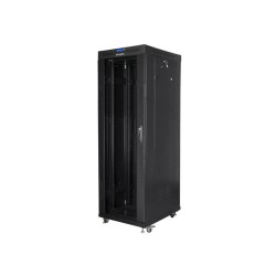 Szafa instalacyjna Rack stojąca 19" 37U 600x800 czarna drzwi… | PartsPC.pl