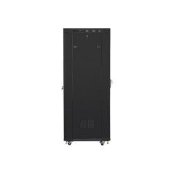 Szafa instalacyjna Rack stojąca 19" 37U 600x800 czarna drzwi perforowane