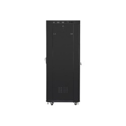 Szafa instalacyjna Rack stojąca 19" 37U 600x800 czarna drzwi perforowane