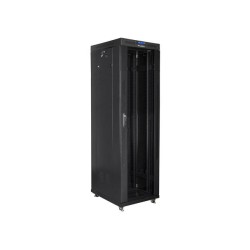 Szafa instalacyjna Rack stojąca 19" 42U 600x800 czarna drzwi… | PartsPC.pl