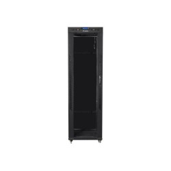 Szafa instalacyjna Rack stojąca 19" 42U 600x800 czarna drzwi… | PartsPC.pl