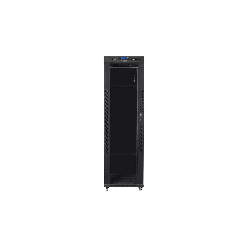 Szafa instalacyjna Rack stojąca 19" 42U 600x800 czarna drzwi… | PartsPC.pl
