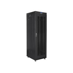 Szafa instalacyjna Rack stojąca 19" 42U 600x800 czarna drzwi… | PartsPC.pl