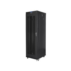 Szafa instalacyjna Rack stojąca 19" 42U 600x800 czarna drzwi… | PartsPC.pl