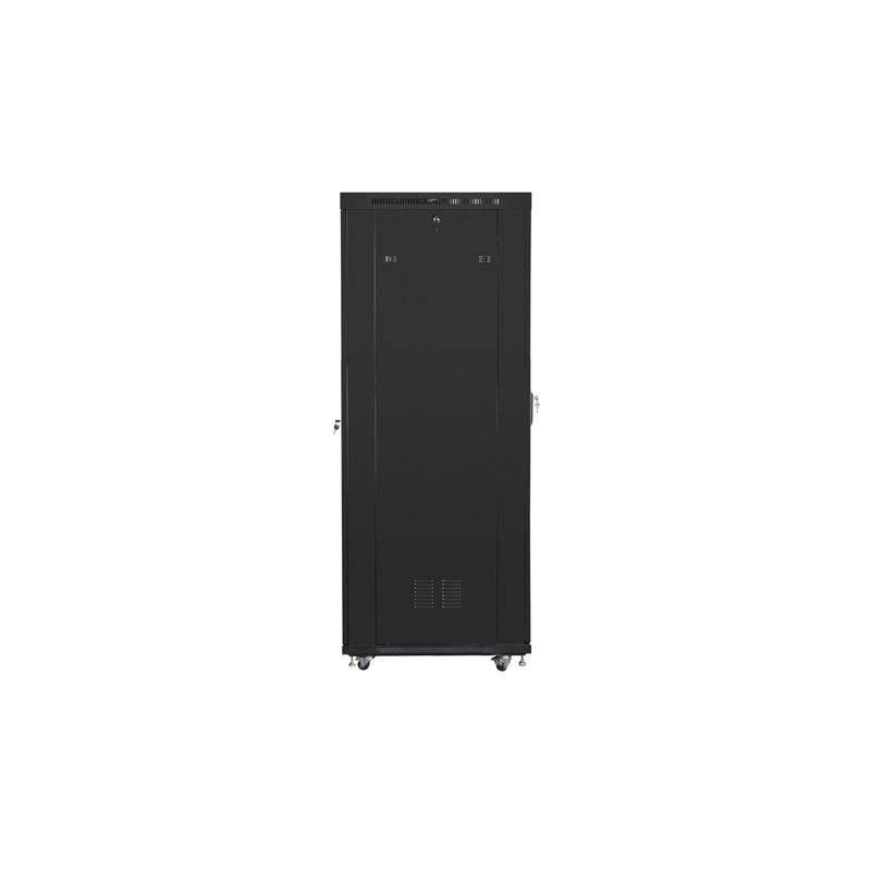 Szafa instalacyjna Rack stojąca 19" 42U 600x1000 czarna drzw… | PartsPC.pl