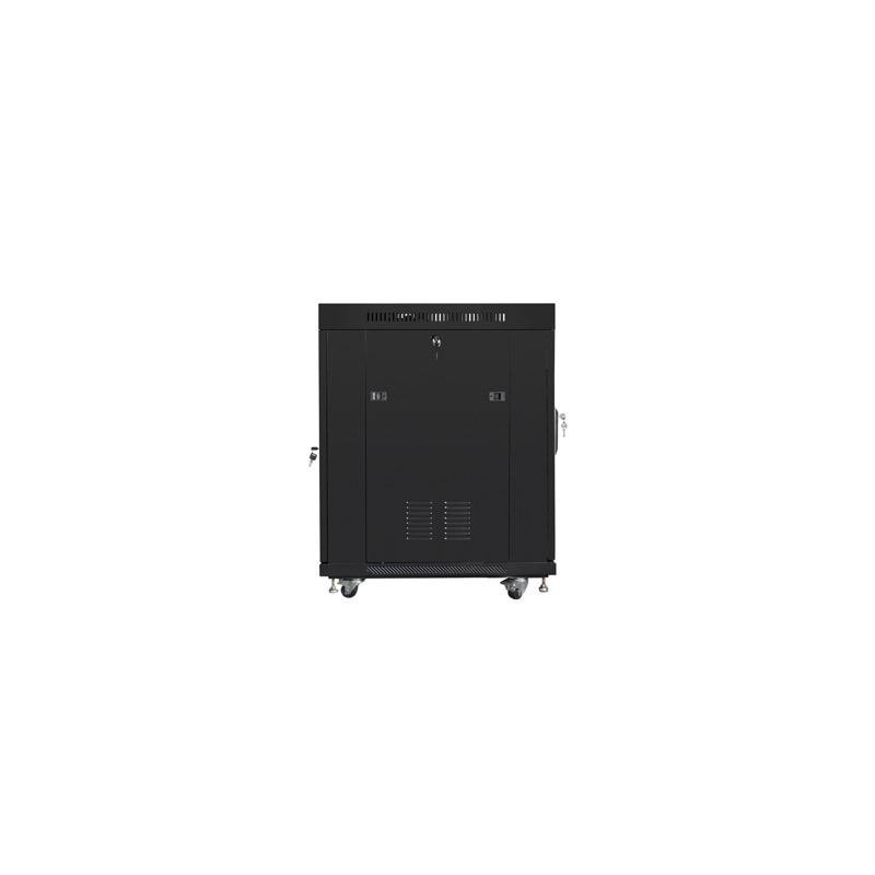Szafa instalacyjna Rack stojąca 19" 15U 600x800 czarna drzwi… | PartsPC.pl