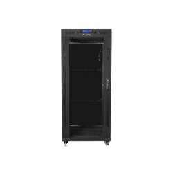 Szafa instalacyjna Rack stojąca 19" 27U 600x600 czarna drzwi… | PartsPC.pl