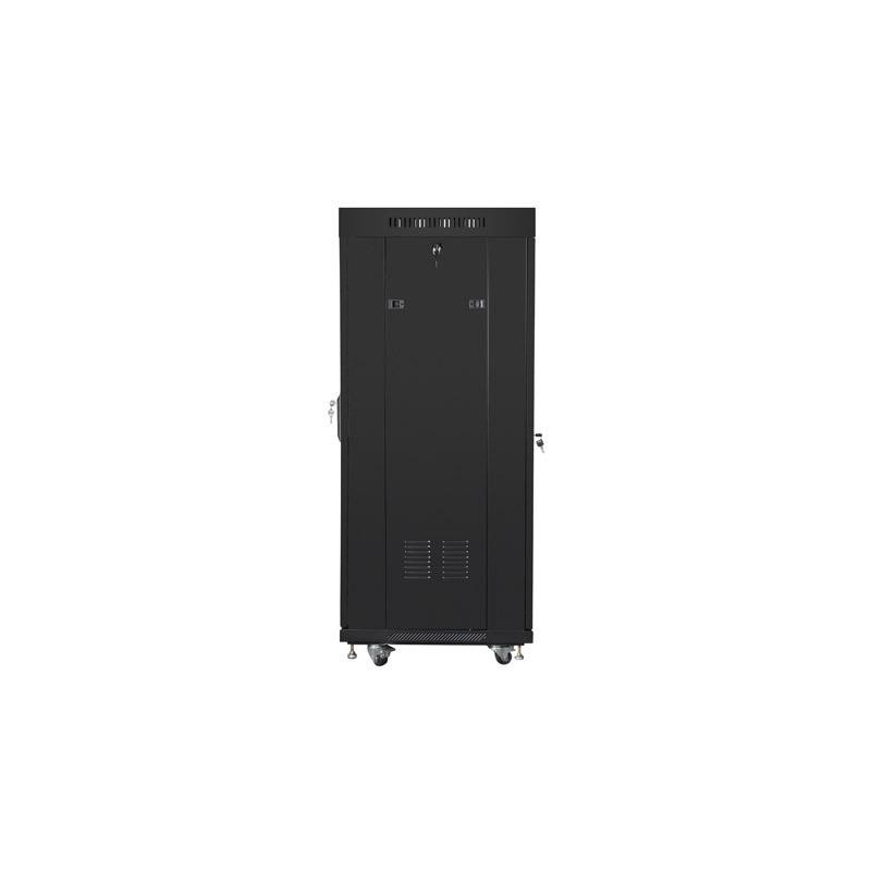 Szafa instalacyjna Rack stojąca 19" 27U 600x600 czarna drzwi… | PartsPC.pl