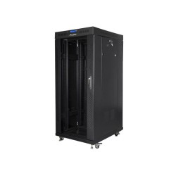 Szafa instalacyjna Rack stojąca 19" 27U 600x800 czarna drzwi… | PartsPC.pl