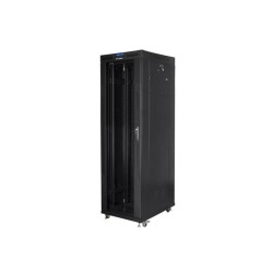 Szafa instalacyjna Rack stojąca 19" 42U 800x800 czarna drzwi… | PartsPC.pl