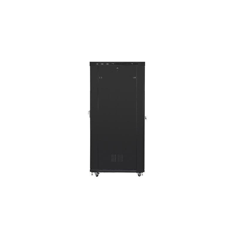 Szafa instalacyjna Rack stojąca 19" 42U 800x1200 czarna drzwi szklane LCD