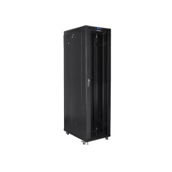Szafa instalacyjna Rack stojąca 19" 47U 800x1000 czarna drzw… | PartsPC.pl