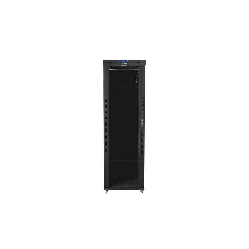Szafa instalacyjna Rack stojąca 19" 47U 800x1000 czarna drzw… | PartsPC.pl
