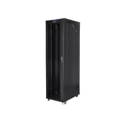 Szafa instalacyjna Rack stojąca 19" 47U 800x1000 czarna drzw… | PartsPC.pl