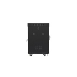 Szafa instalacyjna Rack stojąca 19" 15U 600x600 czarna drzwi… | PartsPC.pl