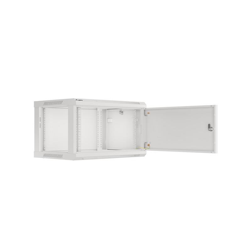 Szafa instalacyjna Rack wisząca 19" 6U 600x450 szara drzwi m… | PartsPC.pl