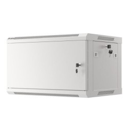 Szafa instalacyjna Rack wisząca 19" 6U 600x450 szara drzwi m… | PartsPC.pl