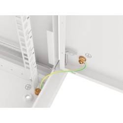 Szafa instalacyjna Rack wisząca 19" 6U 600x450 szara drzwi m… | PartsPC.pl
