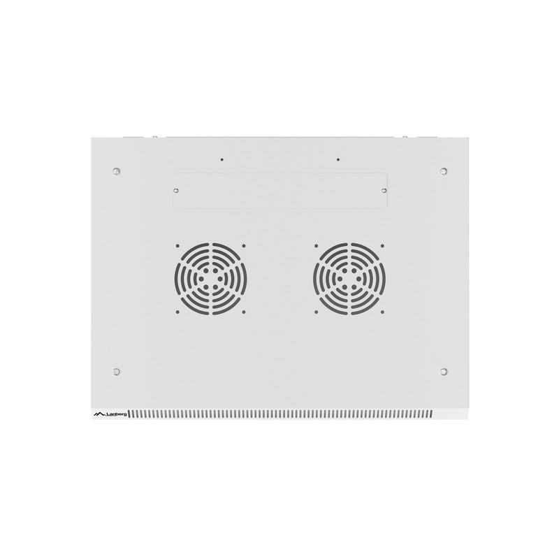 Szafa instalacyjna Rack wisząca 19" 6U 600x450 szara drzwi m… | PartsPC.pl
