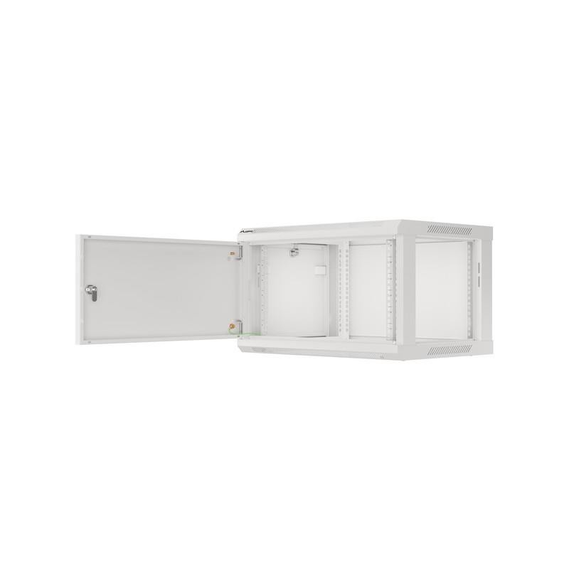 Szafa instalacyjna Rack wisząca 19" 6U 600x450 szara drzwi m… | PartsPC.pl
